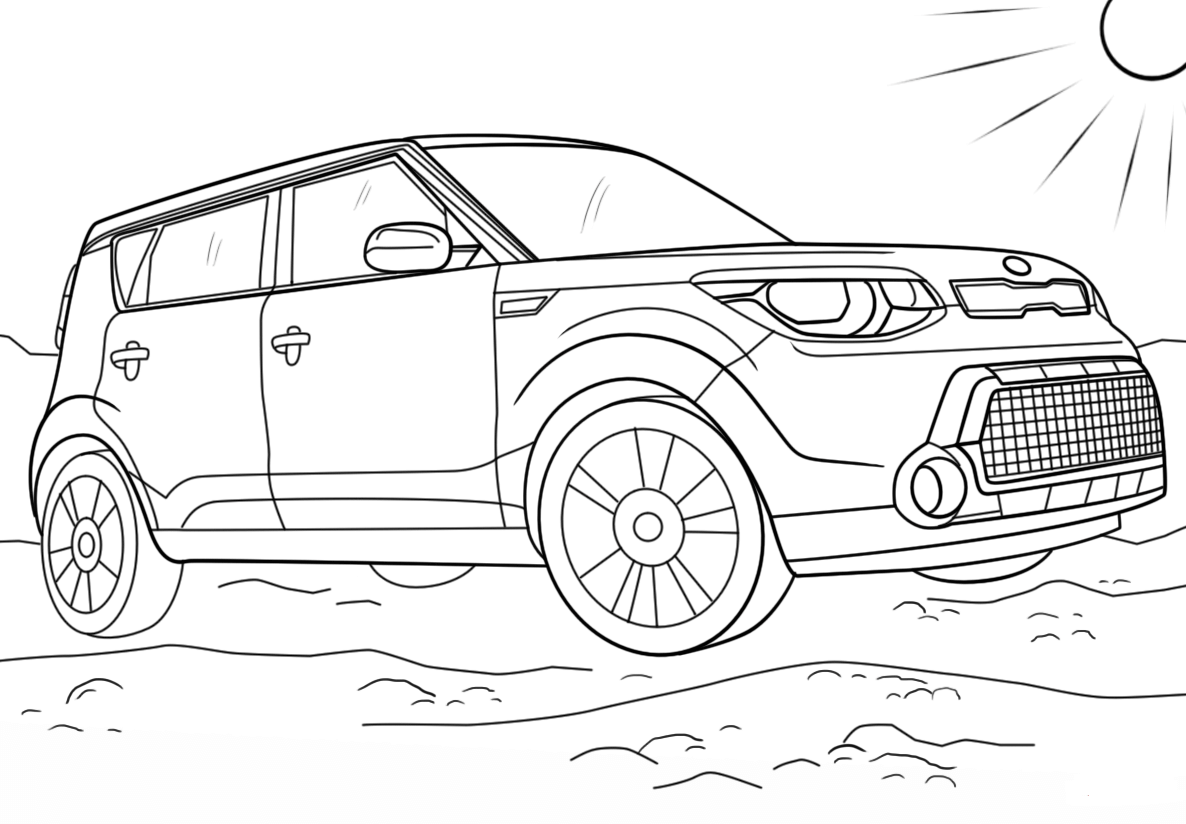 Kia Logo Coloring Page Coloring Pages
