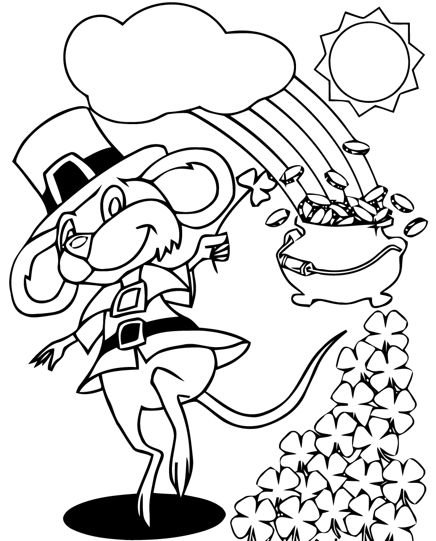 St. Patrick&rsquo;s Day Coloring Page