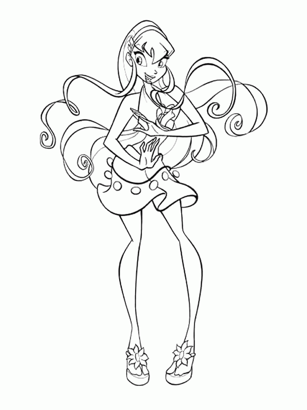 Winx Stella coloring pages to print for free, Winx Stella pictures