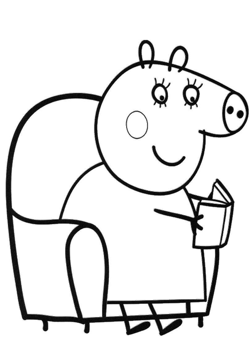 peppa pig coloring pages to print for free and color - free printable ...