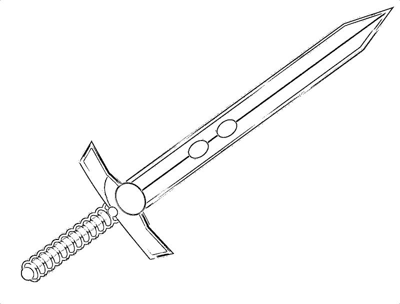 Sword Coloring Pages to download and print for free