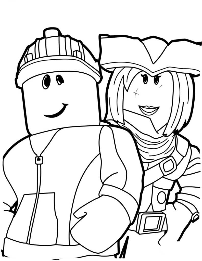 Download Roblox coloring pages to download and print for free