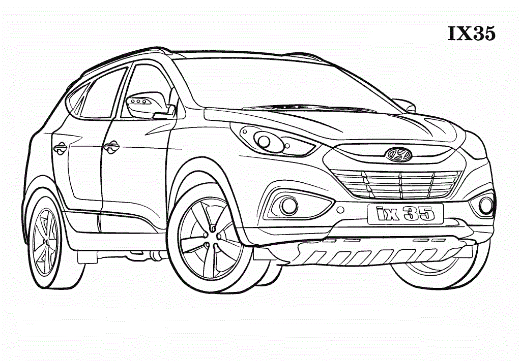 Hyundai Coloring Pages Coloring Pages