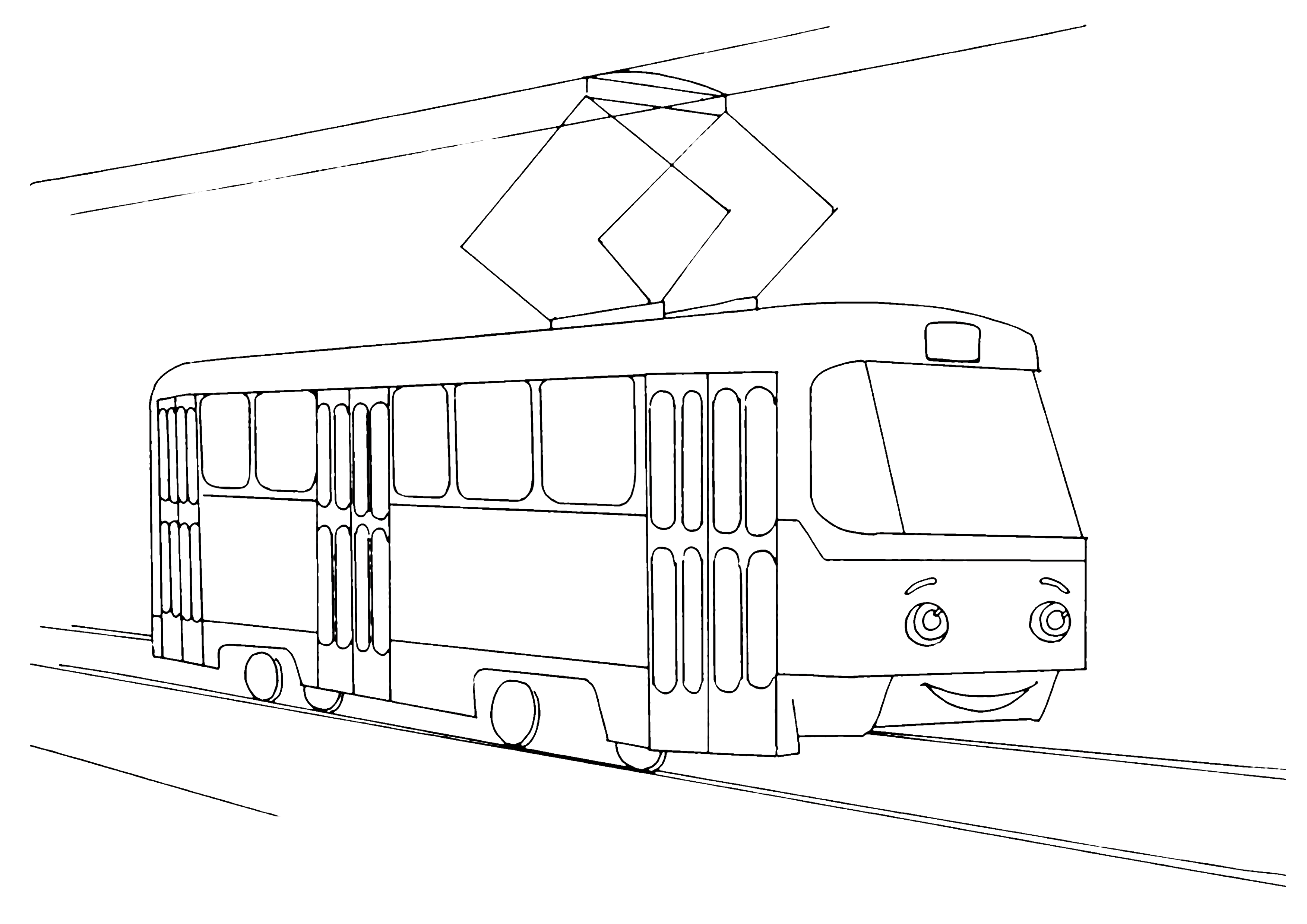 Tram Coloring Pages To Download And Print For Free