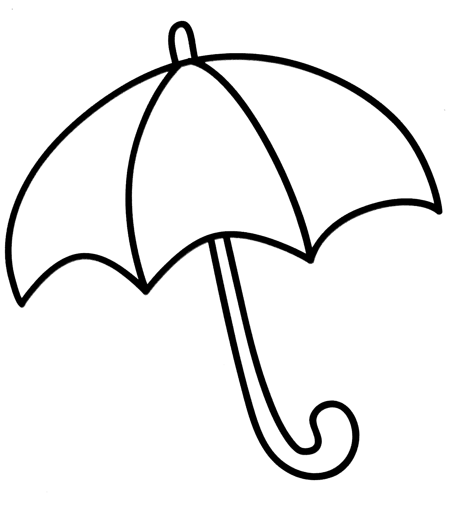 totoro with umbrella coloring page