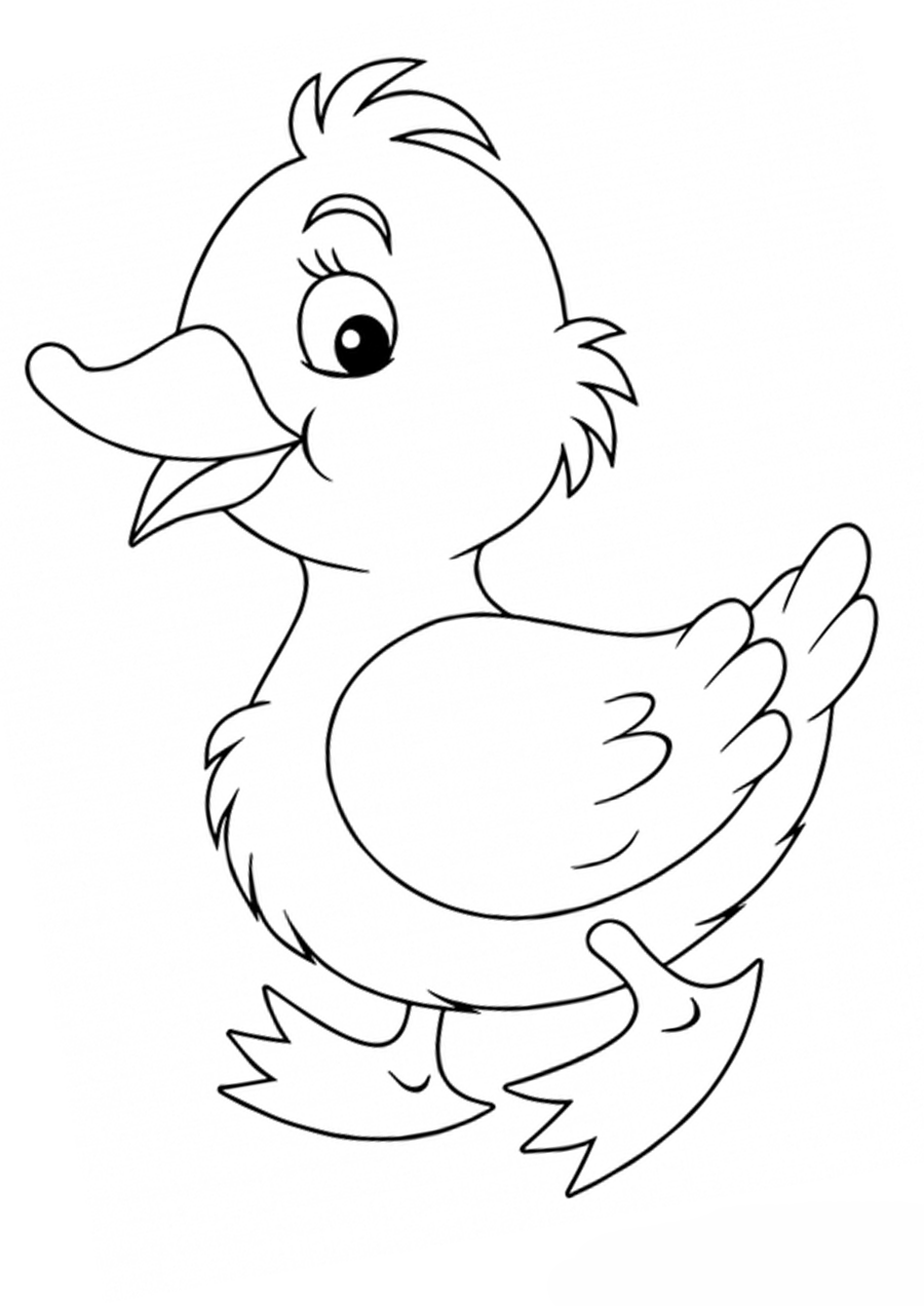 duckling coloring pages to download and print for free